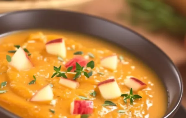 Apfelcremesuppe mit Zimtcroutons - Ein köstlicher Genuss für die kalte Jahreszeit