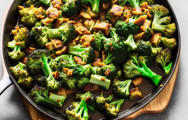 Broccoli-Lauch-Gemüse mit Bratkartoffeln
