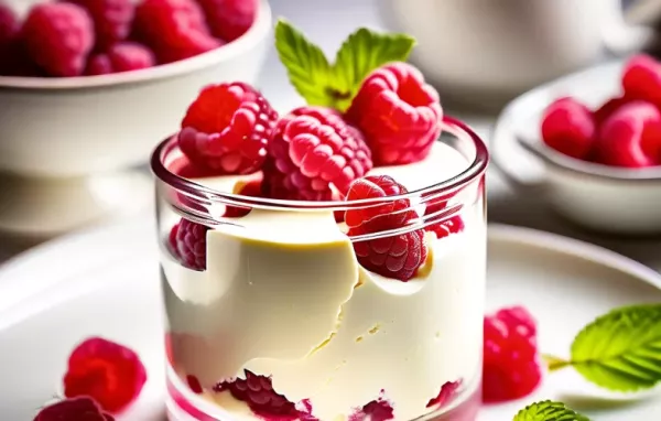 Buttermilchmousse mit Himbeeren - Ein erfrischendes Dessert für den Sommer