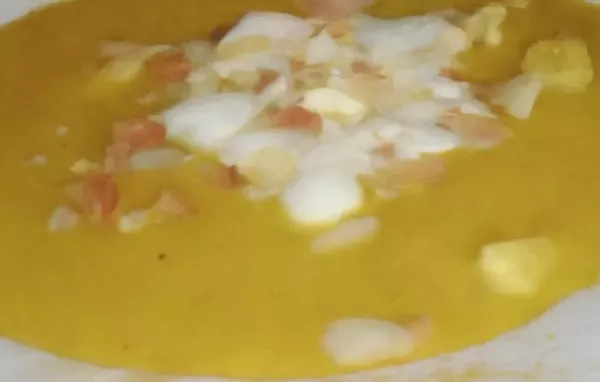 Curry-Cremesuppe mit Hähnchen