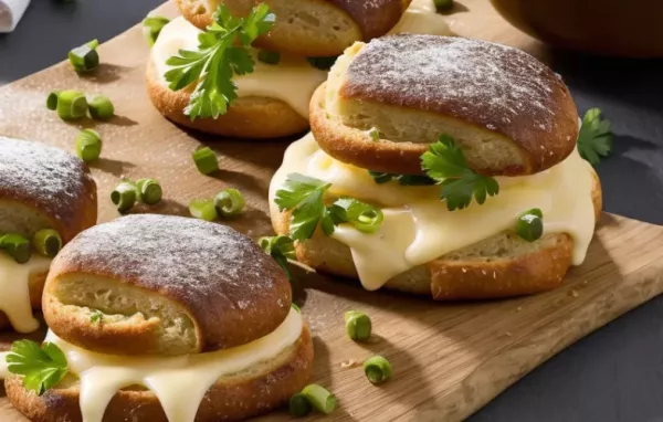 Dinkel-Walnuss-Brötchen mit Kren und Frischkäse