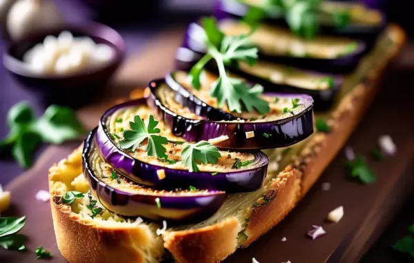 Ein köstliches Rezept für Melanzani Knoblauch Brot