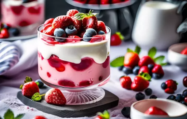 Ein köstliches Rezept für Topfenmus mit frischen Erdbeeren