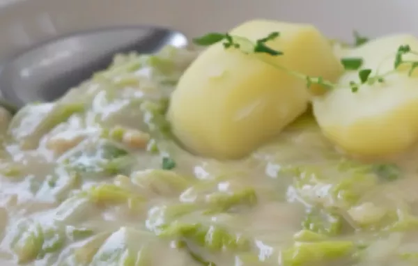 Ein köstliches vegetarisches Rezept für Kohl Rahm Gemüse