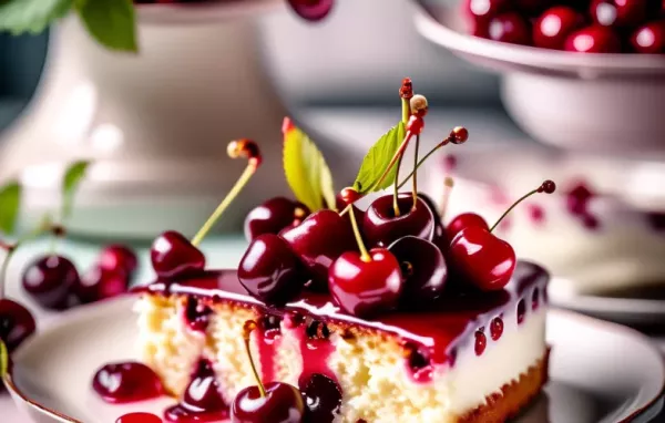 Ein saftiger Kuchen mit sauren Kirschen und Buttermilch