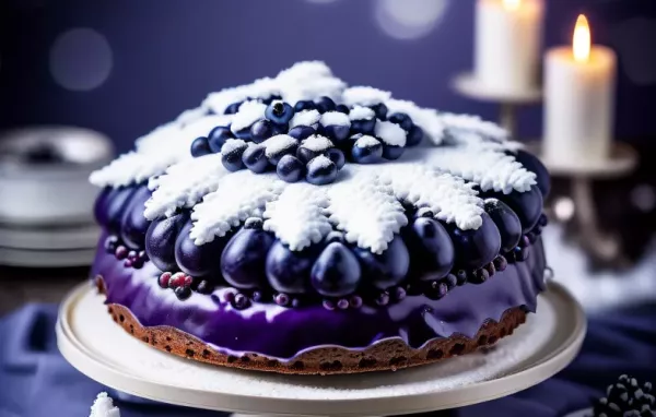 Eine himmlische Heidelbeer-Torte mit luftiger Schneehaube