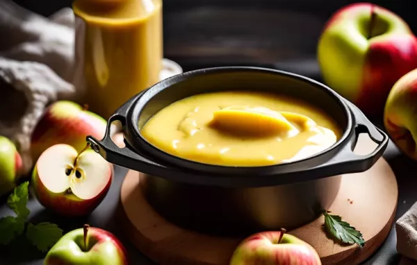 Einfaches und leckeres Rezept für eine Senf-Apfel-Sauce