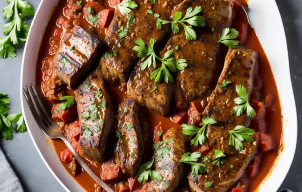 Entrecôte in Tomatensauce