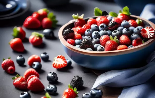 Erfrischende Kaltschale mit frischen Erdbeeren