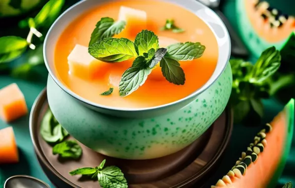 Erfrischende Melonensuppe mit Minze