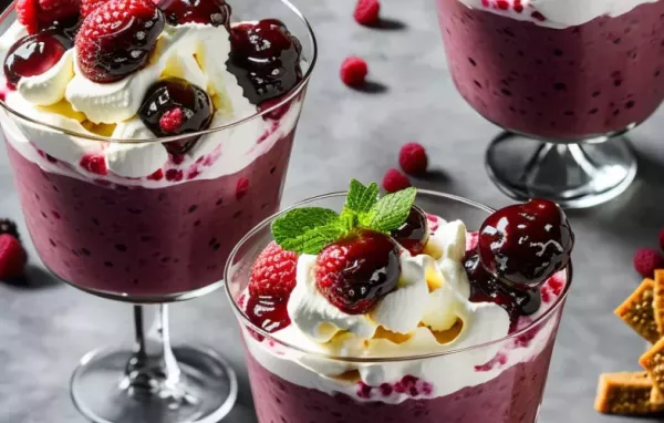 Erfrischendes Himbeer-Parfait