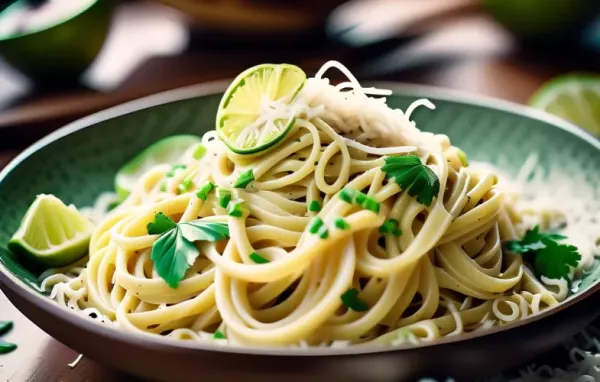 Exotische Kokos-Limetten-Pasta mit einer frischen Note