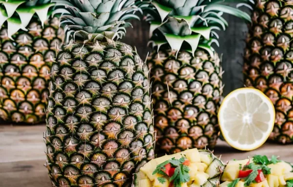 Gebratene Hühnerbrust mit Ananas