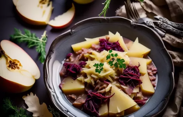 Gebratene Wildente mit Dinkelweizenragout und Apfelrotkraut