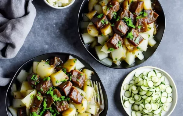 Gefüllte Kohlrabi mit Hackfleisch und Reis