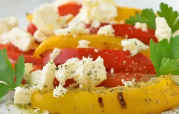 Gegrillte Paprika mit Feta - Eine leckere Beilage für den Grillabend