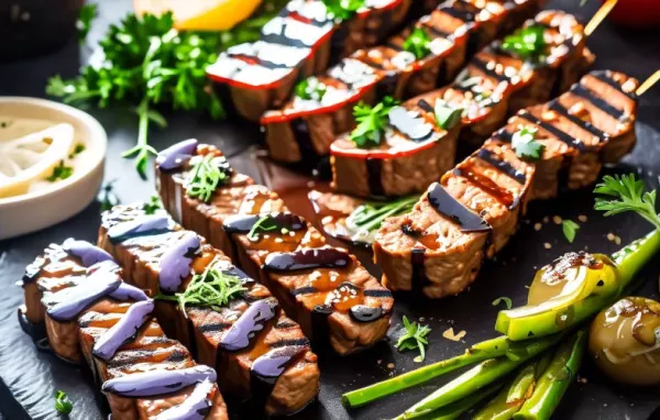 Gegrillte Seitan-Spieße - Veganes Grillvergnügen