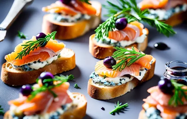 Geräucherter Fisch Crostini - Ein köstlicher Snack für jede Gelegenheit