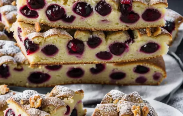 Gestürzter Cranberrykuchen