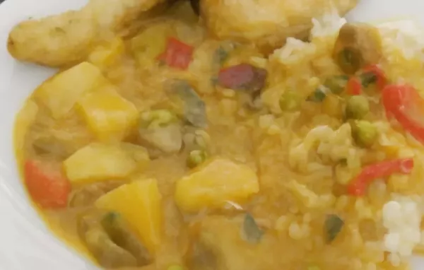 Hähnchenkeulen in Currysauce