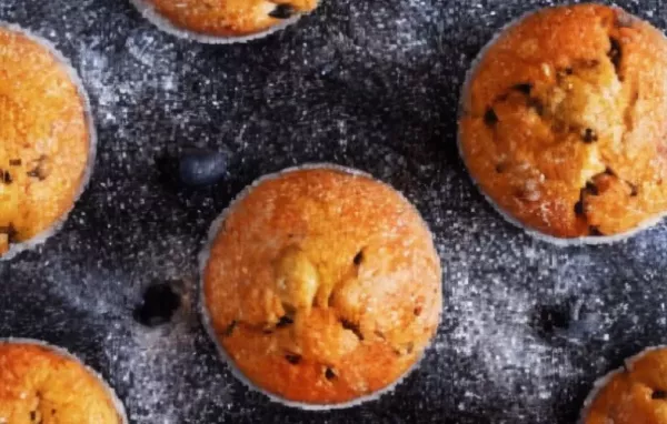 Heidelbeermuffins mit Nougatsplitter