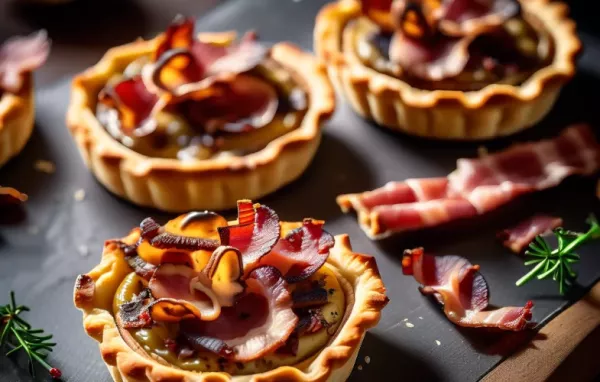 Herrliche Tartes mit herbstlichem Steinpilz-Speck-Belag