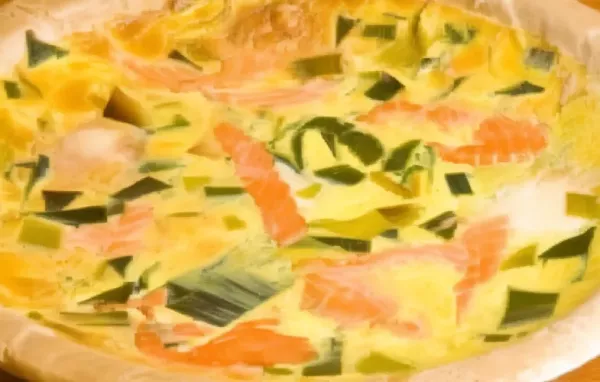 Herzhafte Lachs-Lauch-Quiche