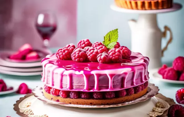 Himbeer-Torte mit Haube - ein fruchtiger Genuss für besondere Anlässe