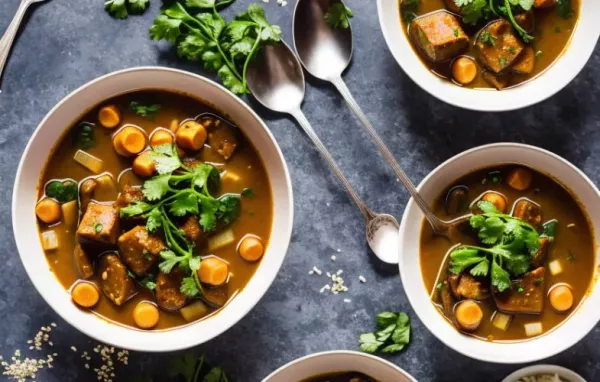 Hühnersuppe mit Kokos und Curry