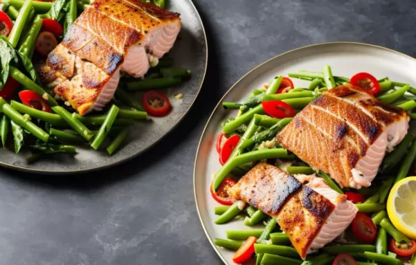 In Sekt gedünsteter Lachs - Ein delikates Fischgericht mit feiner Sektsoße