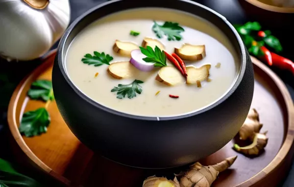 Ingwersuppe mit Kokosmilch - Ein würziges und wärmendes Gericht