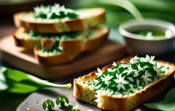 Knuspriges Bärlauchbrot mit frischem Bärlauchgeschmack