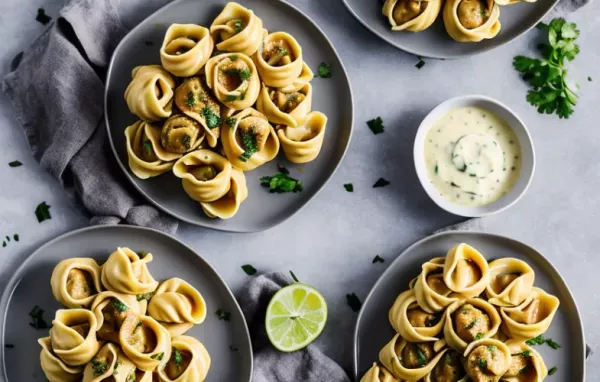 Köstliche Käsesauce mit hausgemachten Tortellini