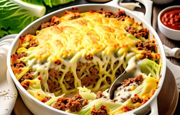 Köstlicher Kohl Auflauf mit würzigem Faschiertem und cremiger Käse-Sahne-Soße