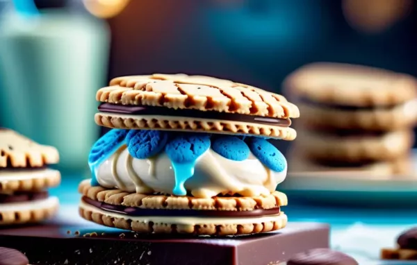 Köstliches Eisiges Cookie-Sandwich Rezept für heiße Sommertage