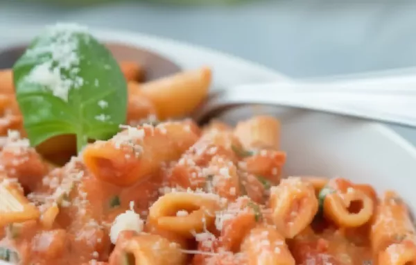 Köstliches Nudelgericht: Penne mit fruchtiger Tomaten-Basilikumsauce