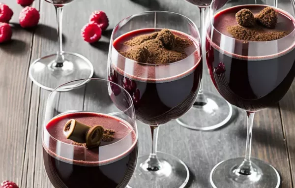 Köstliches Rotwein-Kirschen-Mousse