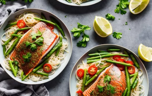 Lachs mit Spargelgemüse