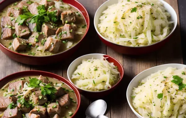 Lachsfilet mit Sauerkraut