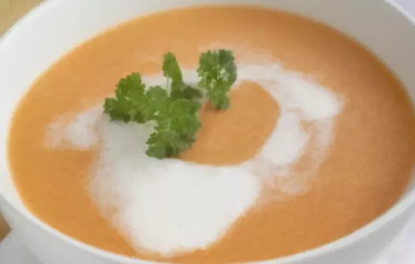 Leckere Karotten Cremesuppe