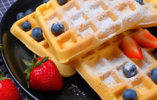 Leckere süße Waffeln zum Verwöhnen