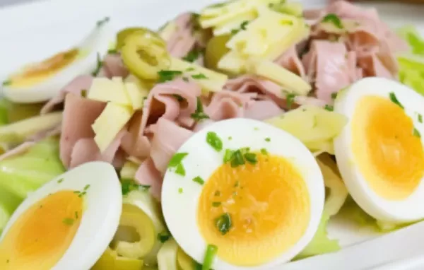 Leckerer Käse-Schinken-Salat