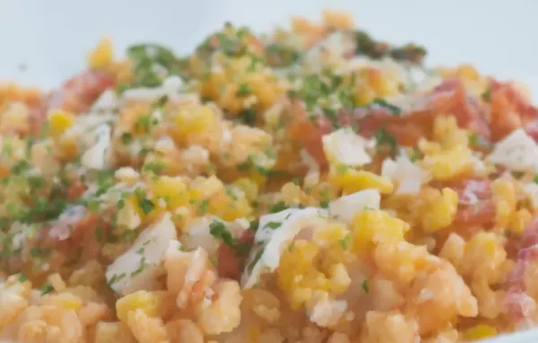 Leckerer Reissalat mit Schinken