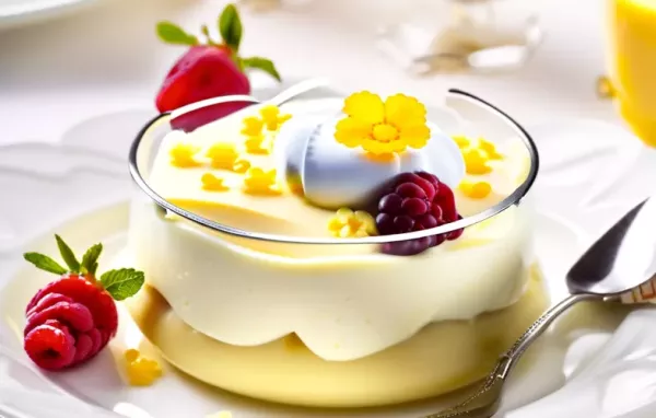 Leckerer Rhabarber-Pudding-Auflauf