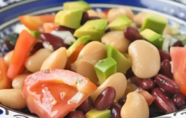 Leckerer und erfrischender Bohnensalat mit mexikanischem Flair