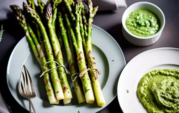 Leckeres Putenpfannen-Rezept mit frischem Spargel und Minze-Pesto