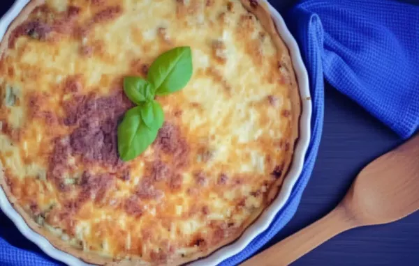 Leckeres Rezept für eine herzhafte Lauch-Käse-Quiche