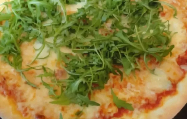 Leckeres Rezept für eine Rucola-Pizza