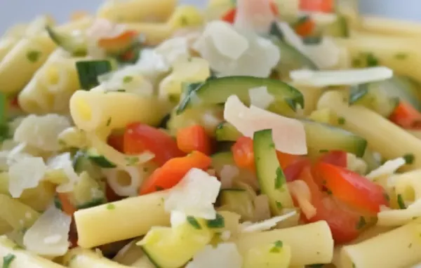 Leckeres Rezept für Makkaroni mit frischem Gemüse