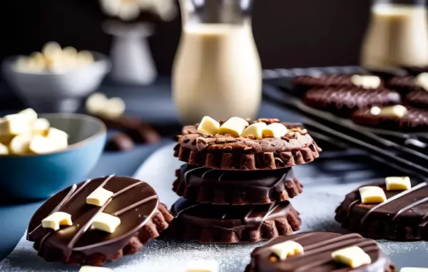 Leckeres Rezept für Schokokekse mit weißer Schokolade